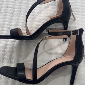 Black Strappy Heeled Sandals